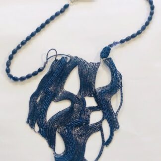 Flat Blue Necklace