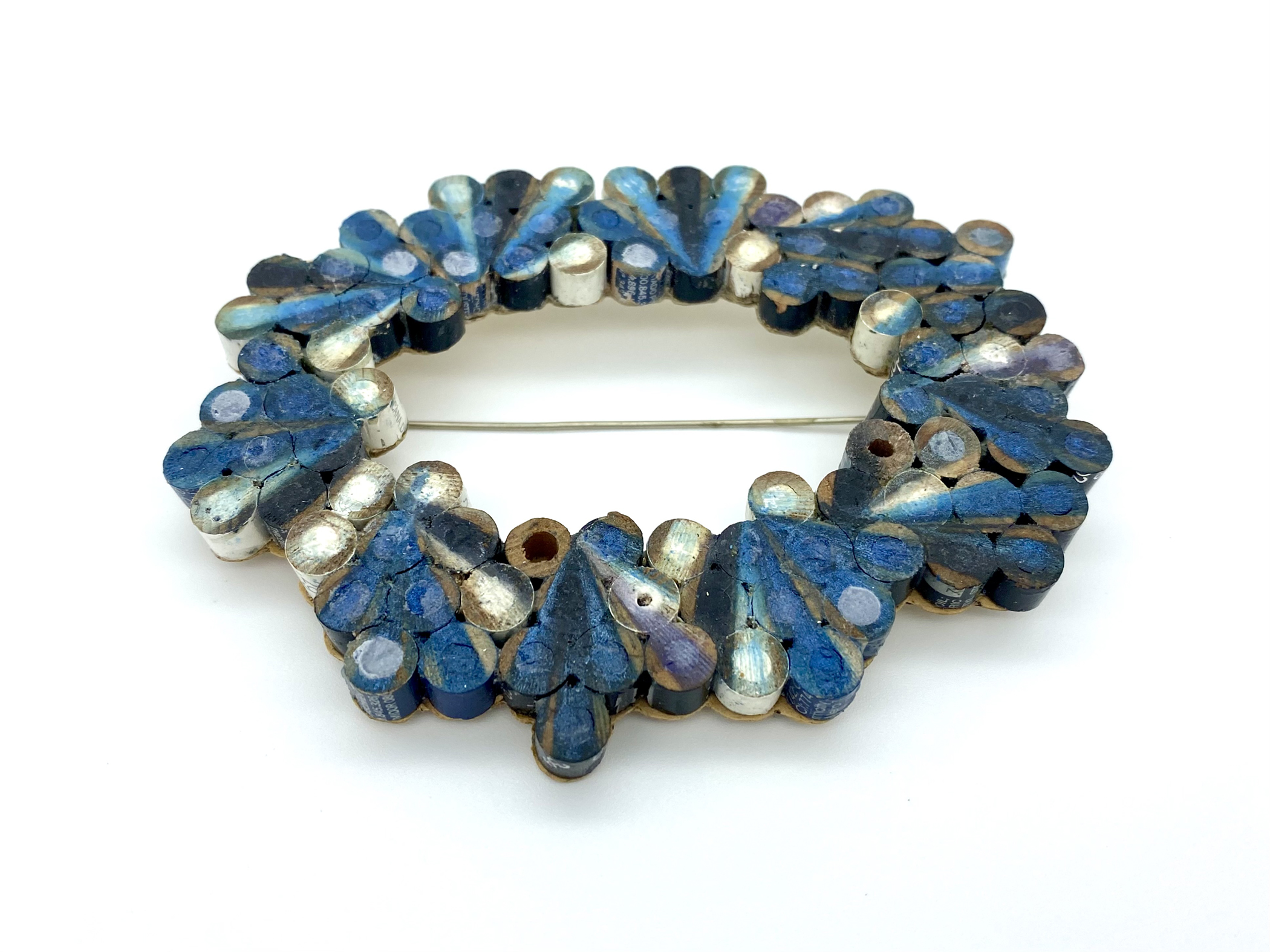 Blue Dowry Brooch
